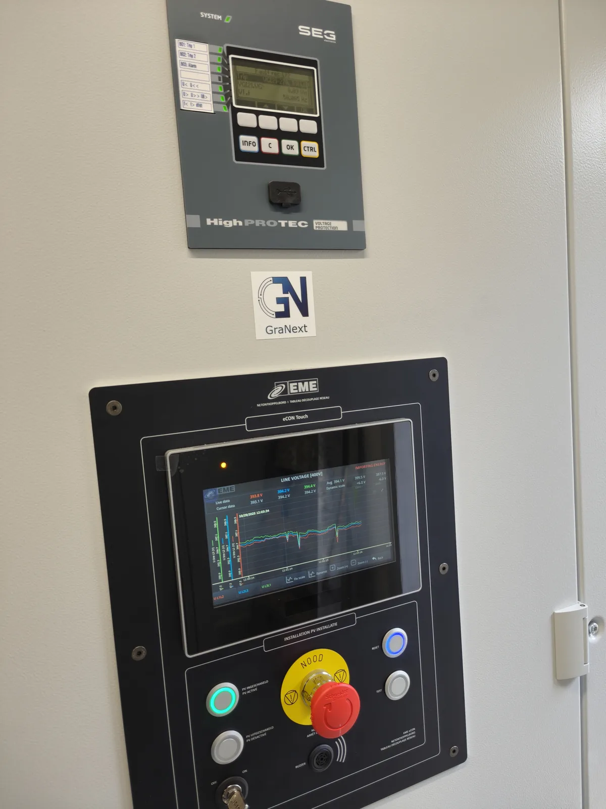 SEG netbeveiliging en EME monitoring met GraNext besturing